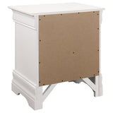 Nightstand - Louis Philippe 2-drawer Nightstand White