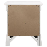 Nightstand - Louis Philippe 2-drawer Nightstand White