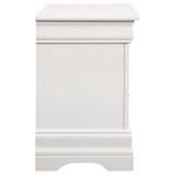 Nightstand - Louis Philippe 2-drawer Nightstand White