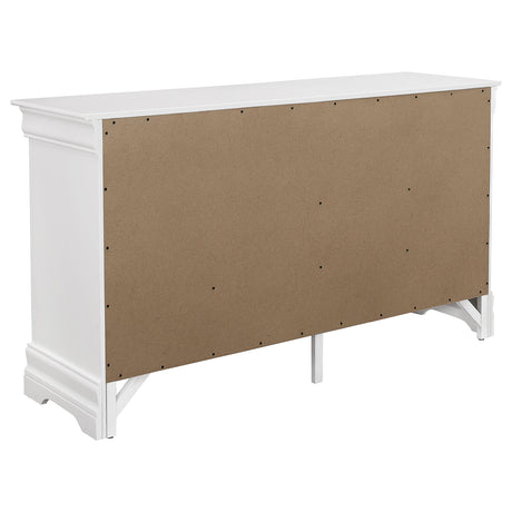 Dresser - Louis Philippe 6-drawer Dresser White