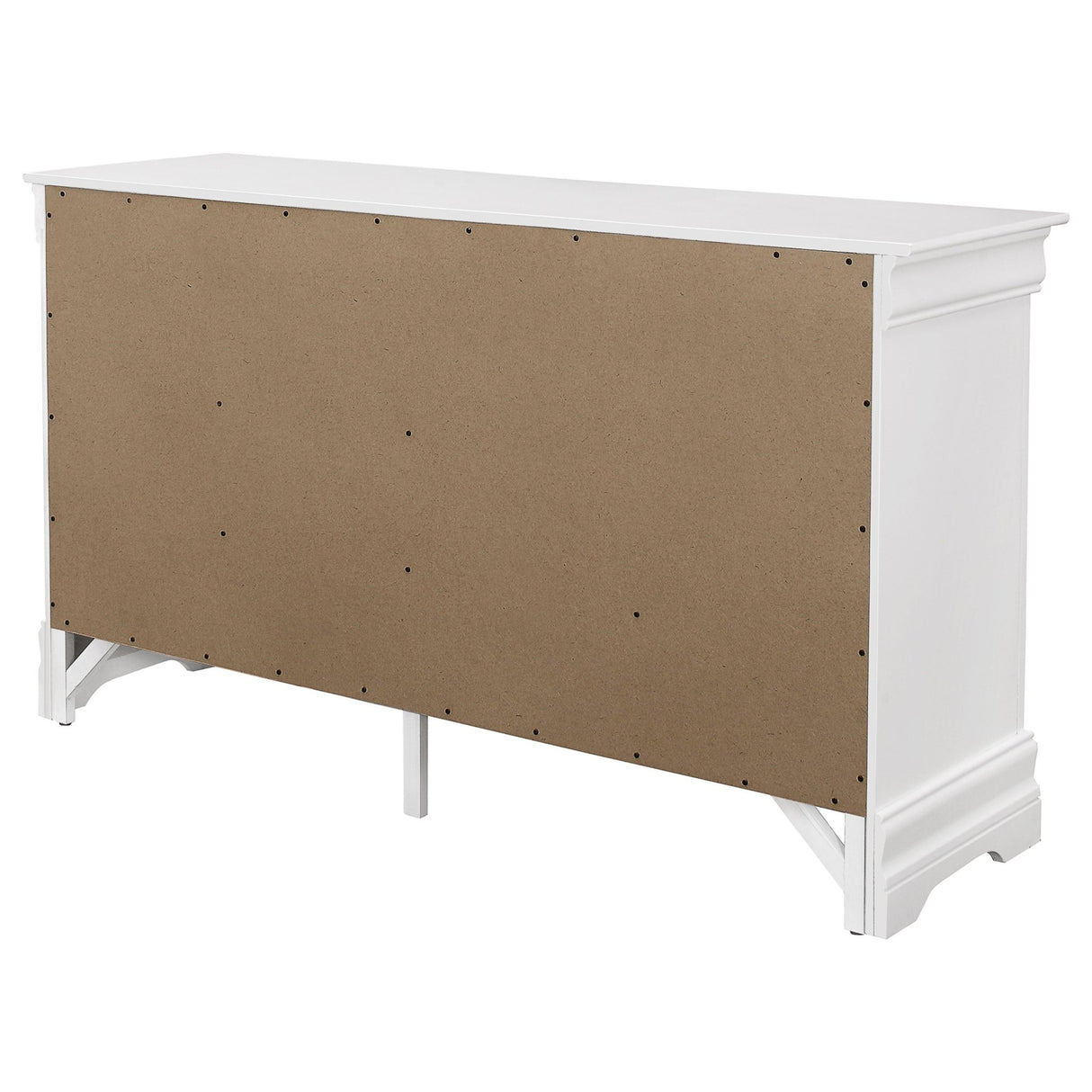 Dresser - Louis Philippe 6-drawer Dresser White