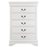 Chest - Louis Philippe 5-drawer Chest White