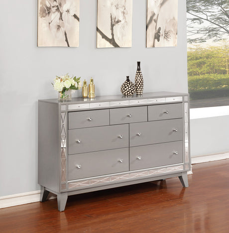 Dresser - Leighton 7-drawer Dresser Metallic Mercury