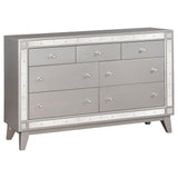 Dresser - Leighton 7-drawer Dresser Metallic Mercury