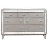 Dresser - Leighton 7-drawer Dresser Metallic Mercury