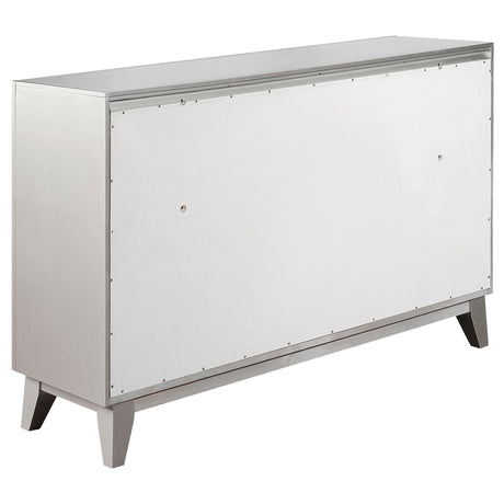 Dresser - Leighton 7-drawer Dresser Metallic Mercury