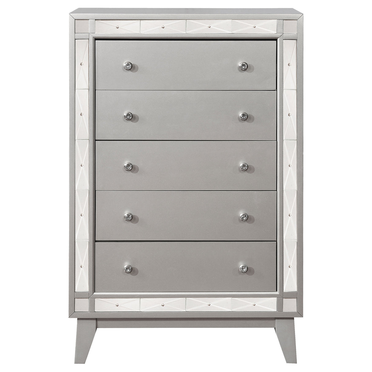 Chest - Leighton 5-drawer Chest Metallic Mercury