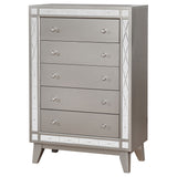 Chest - Leighton 5-drawer Chest Metallic Mercury