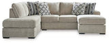 Ashley Sisal Calnita 20502S2 2 - Piece Sectional with Chaise - Velvet | Home Elegance USA