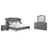 Deanna 4 - piece Eastern King Bedroom Set Grey | Coaster | Home Elegance USA