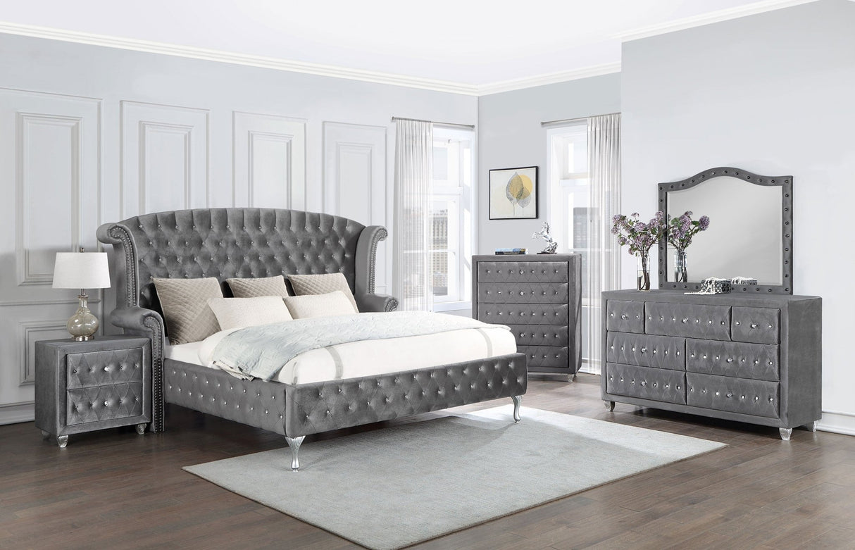 Deanna 5 - piece California King Bedroom Set Grey | Coaster | Home Elegance USA