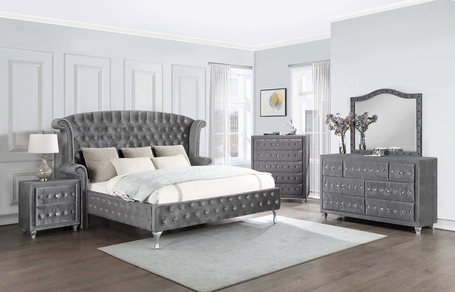 Deanna 5 - piece California King Bedroom Set Grey | Coaster - 205101KW - S5 - Home Elegance USA - 1