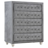 Deanna 5 - piece California King Bedroom Set Grey | Coaster - 205101KW - S5 - Home Elegance USA - 13