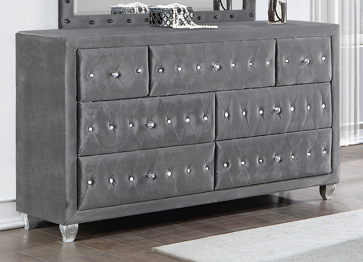 Deanna 7 - drawer Rectangular Dresser Grey | Coaster | Home Elegance USA