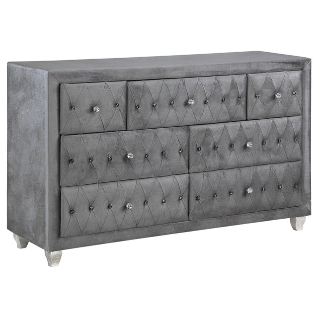 Deanna 7 - drawer Rectangular Dresser Grey | Coaster | Home Elegance USA