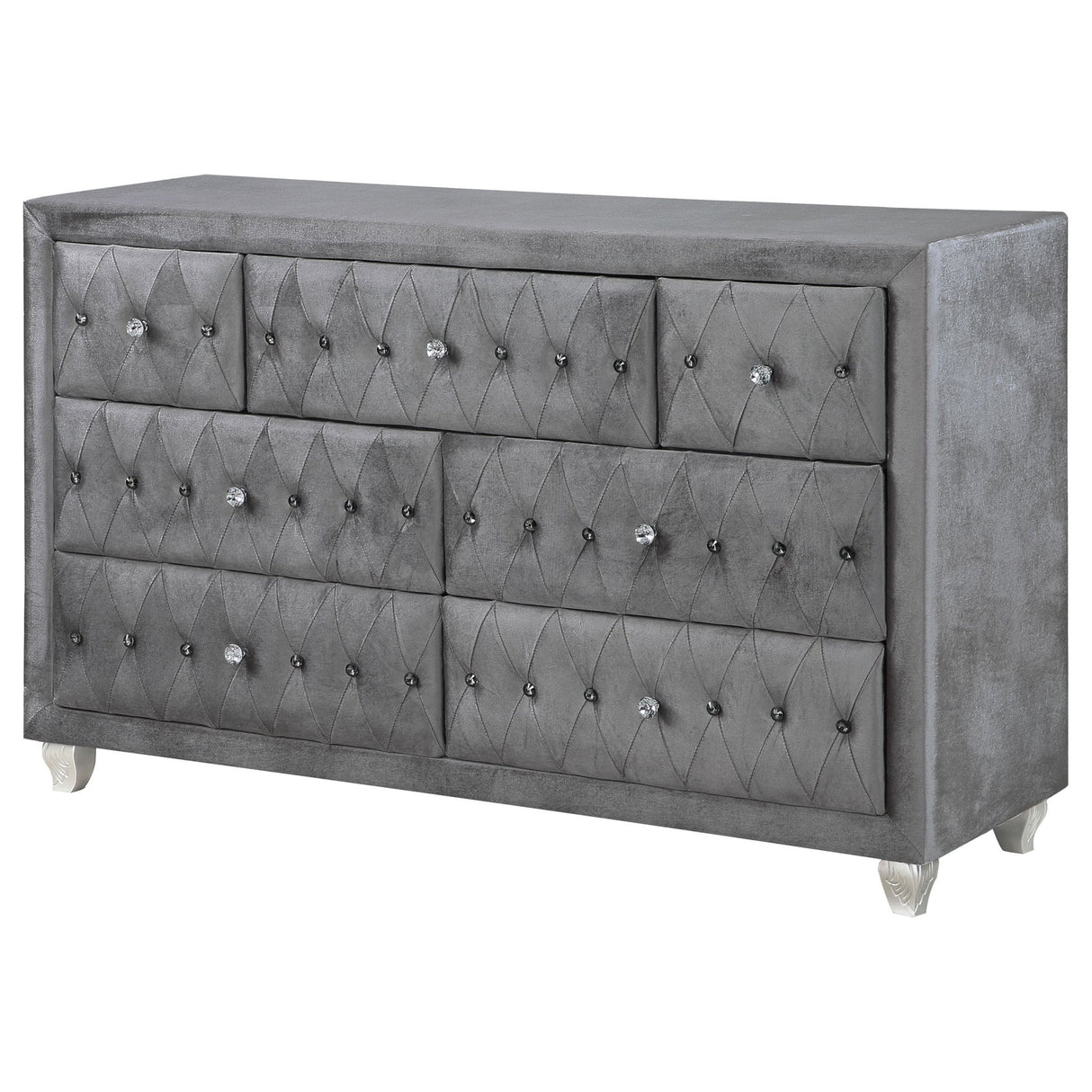 Deanna 7 - drawer Rectangular Dresser Grey | Coaster | Home Elegance USA