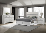 Miranda 4-piece California King Bedroom Set White - sold by Home Elegance USA