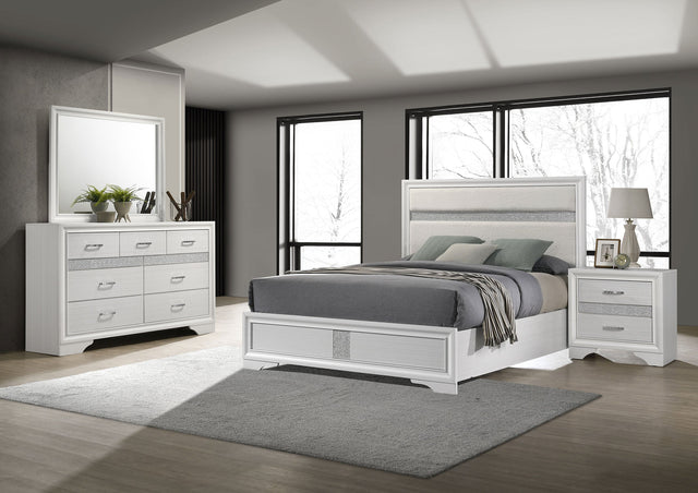 Miranda 4-piece California King Bedroom Set White - sold by Home Elegance USA