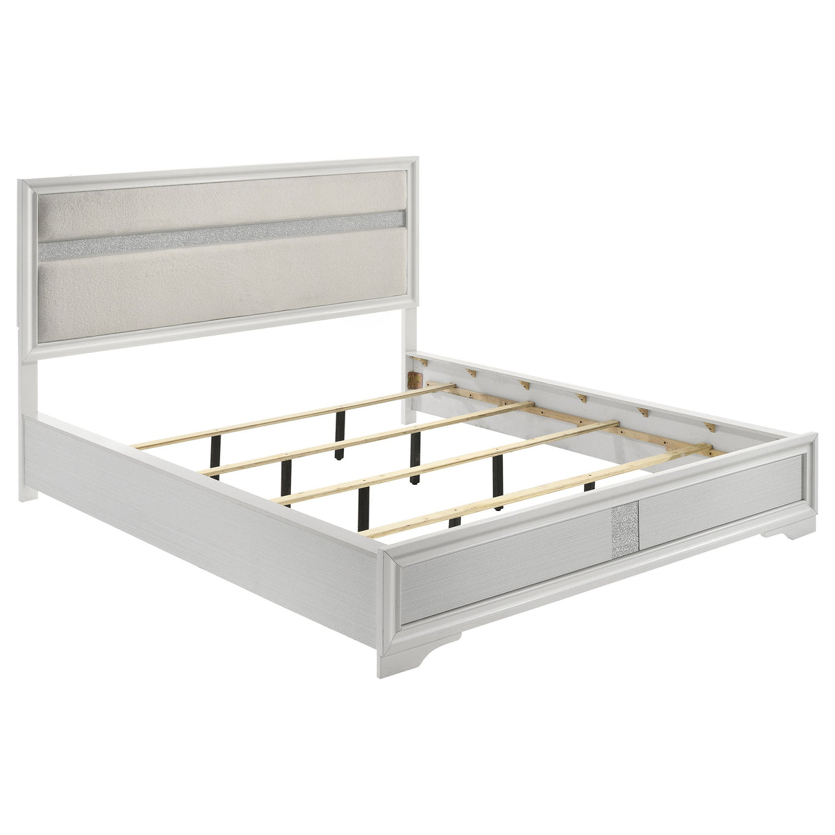 Miranda 4-piece California King Bedroom Set White - sold by Home Elegance USA