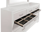 Miranda 4-piece California King Bedroom Set White - sold by Home Elegance USA