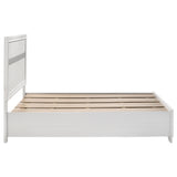 Full Storage Bed - Miranda Wood Full Storage Panel Bed White