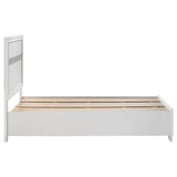 Twin Storage Bed - Miranda Wood Twin Storage Panel Bed White