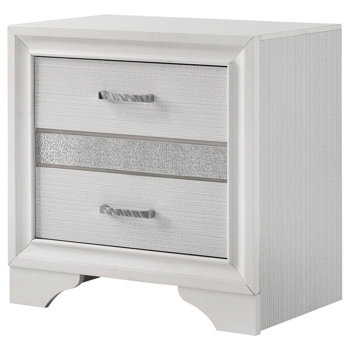 Nightstand - Miranda 2-drawer Nightstand Tray White