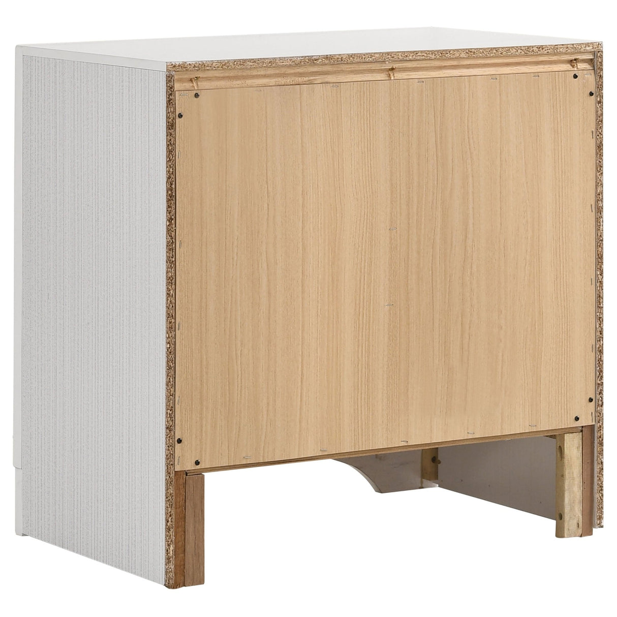 Nightstand - Miranda 2-drawer Nightstand Tray White