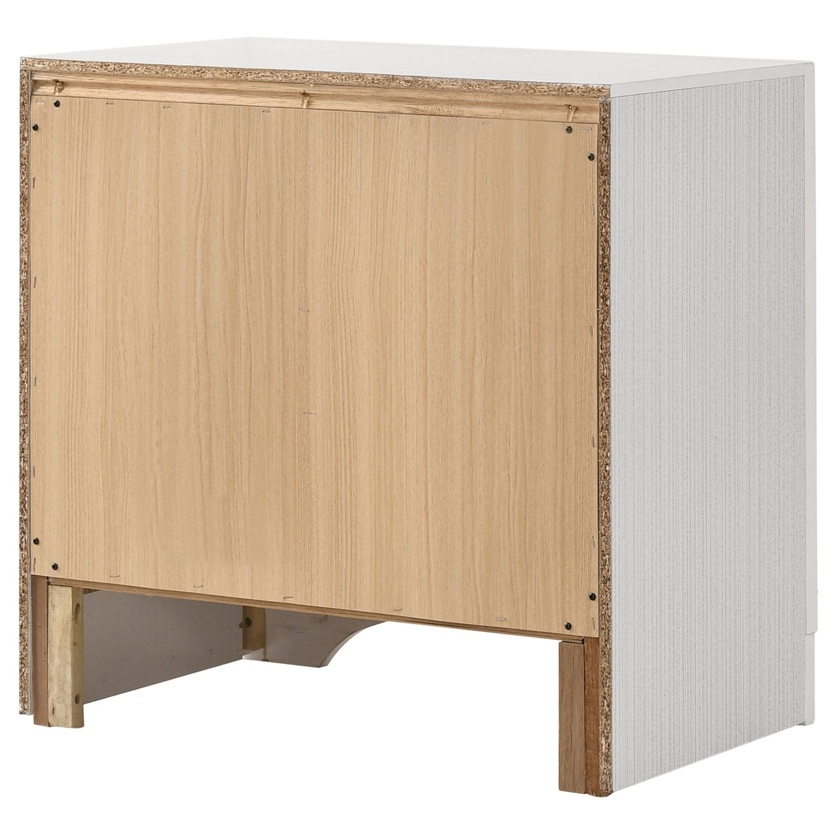 Nightstand - Miranda 2-drawer Nightstand Tray White