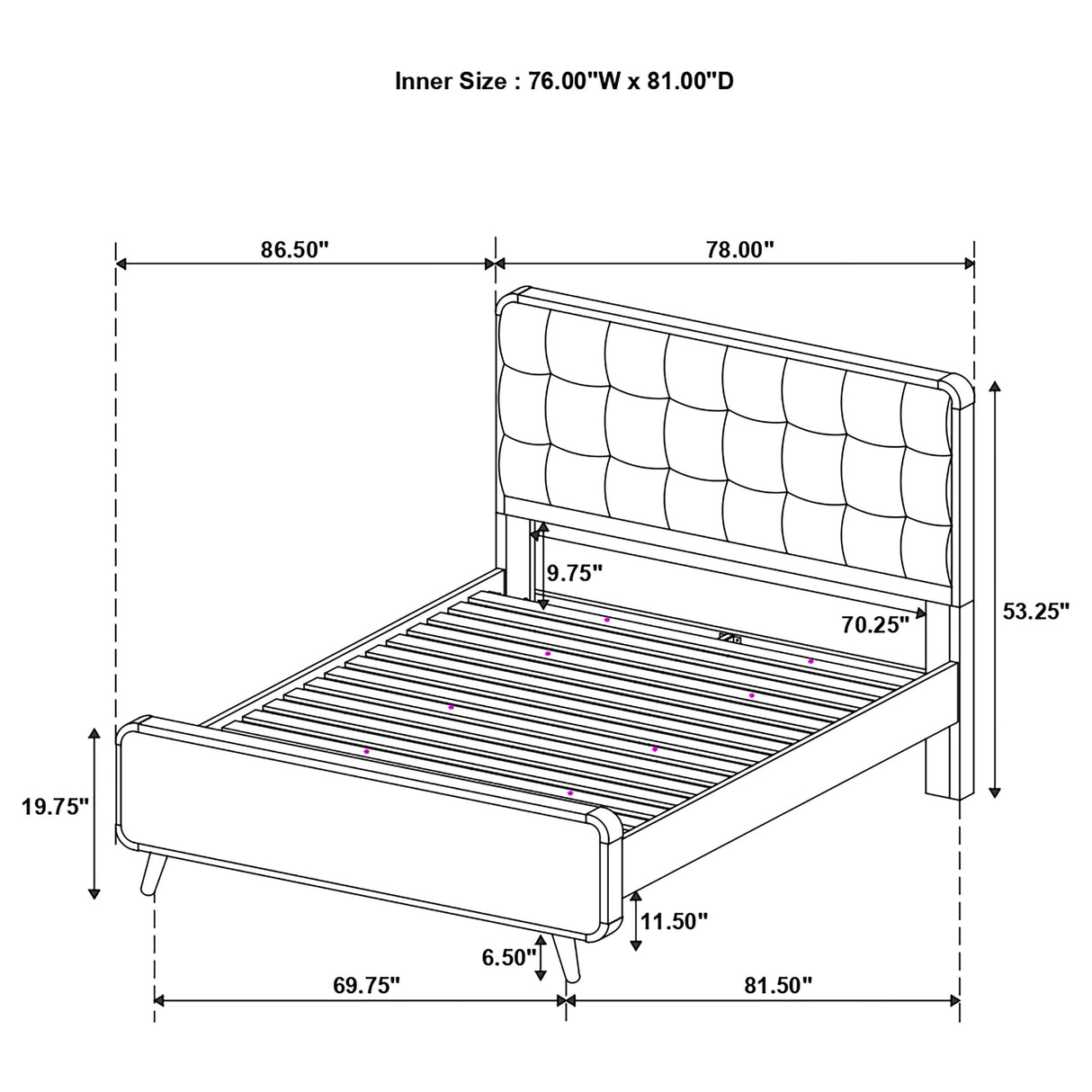 Eastern King Bed 4 Pc Set - Robyn 4-piece Eastern King Bedroom Set Dark Walnut