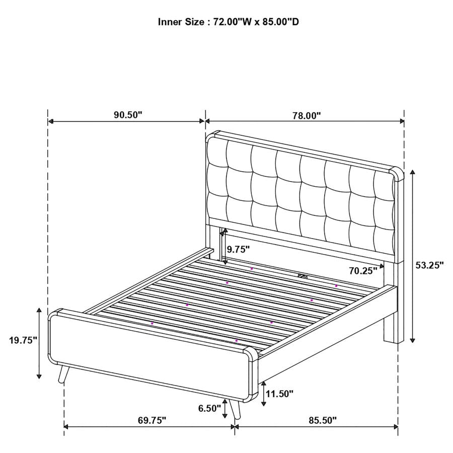 Robyn - Mid-century Modern Bedroom Set - Home Elegance USA