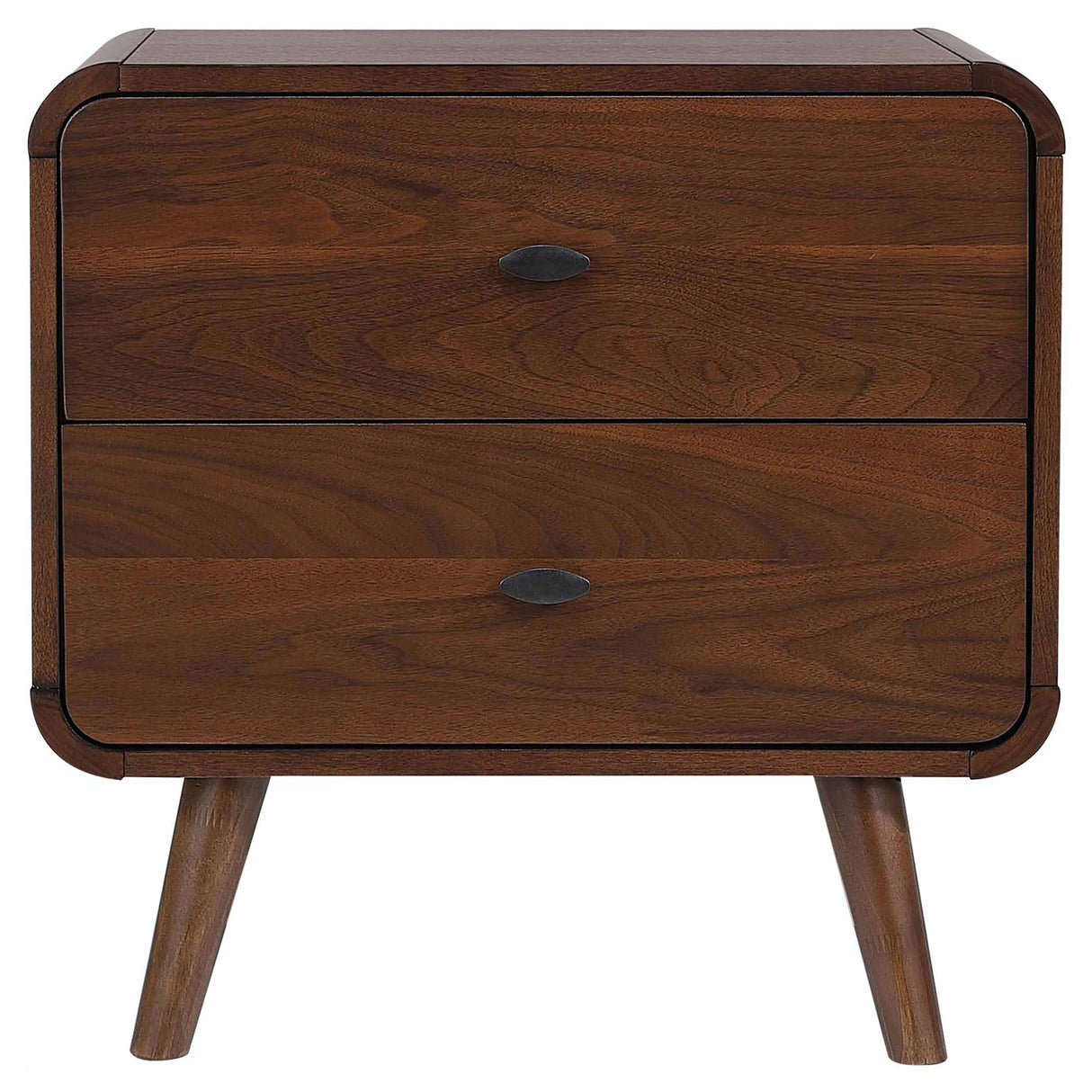 Robyn 2-drawer Nightstand Dark Walnut - Home Elegance USA