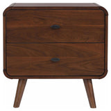 Robyn 2-drawer Nightstand Dark Walnut - Home Elegance USA