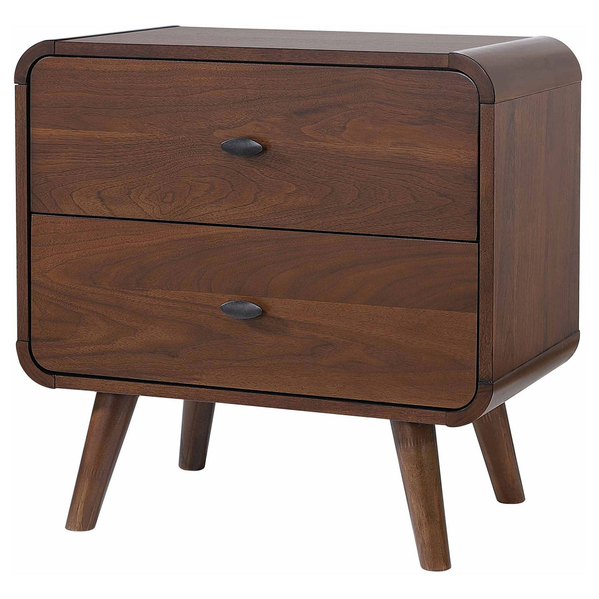 Robyn 2-drawer Nightstand Dark Walnut - Home Elegance USA