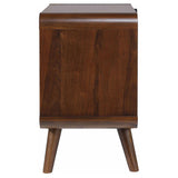 Robyn 2-drawer Nightstand Dark Walnut - Home Elegance USA