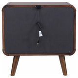 Robyn 2-drawer Nightstand Dark Walnut - Home Elegance USA