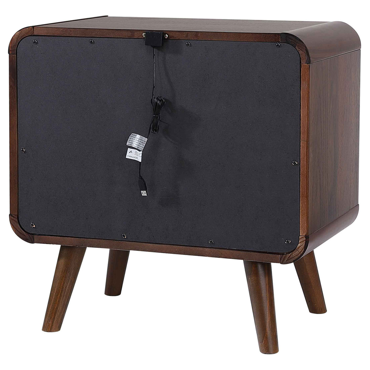 Robyn 2-drawer Nightstand Dark Walnut - Home Elegance USA