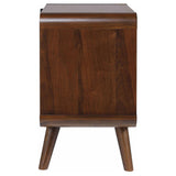 Robyn 2-drawer Nightstand Dark Walnut - Home Elegance USA