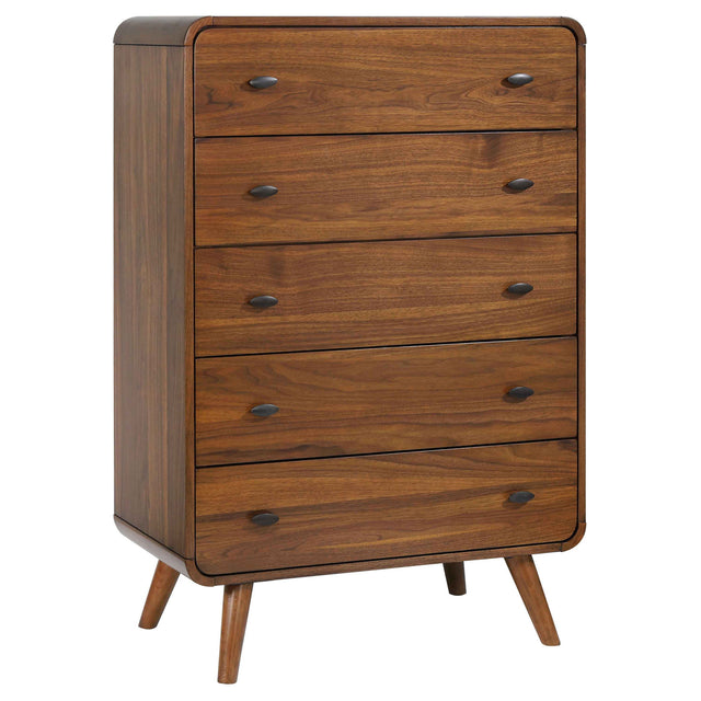 Chest - Robyn 5-drawer Chest Dark Walnut