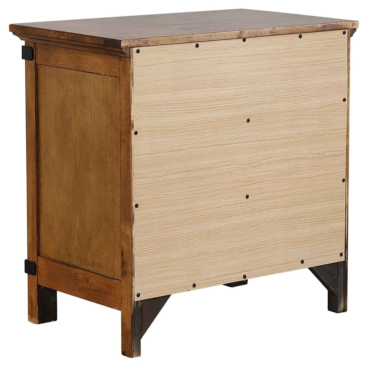 Nightstand - Brenner 3-drawer Night Stand Rustic Honey