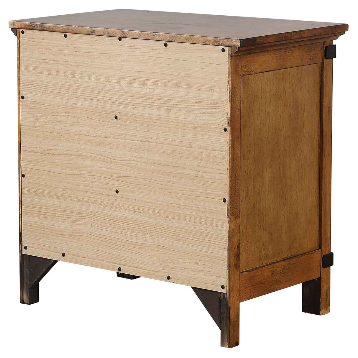 Nightstand - Brenner 3-drawer Night Stand Rustic Honey