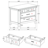 Nightstand - Brenner 3-drawer Night Stand Rustic Honey