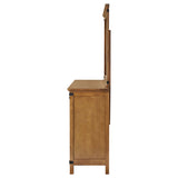 Dresser With Mirror - Brenner 8-drawer Dresser with Mirror Rustic Honey