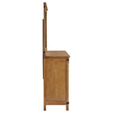 Dresser With Mirror - Brenner 8-drawer Dresser with Mirror Rustic Honey