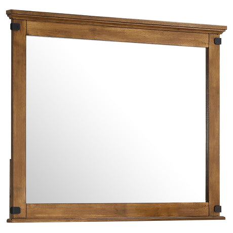 Dresser Mirror - Brenner Rectangular Dresser Mirror Rustic Honey