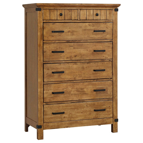 Brenner 7 - drawer Chest Rustic Honey | Coaster - 205265 - Home Elegance USA - 1