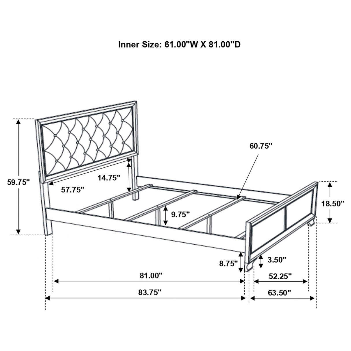 Beaumont 4 - piece Queen Bedroom Set Champagne | Coaster | Home Elegance USA