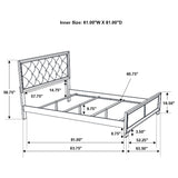 Queen Bed - Beaumont Wood Queen Panel Bed Champagne