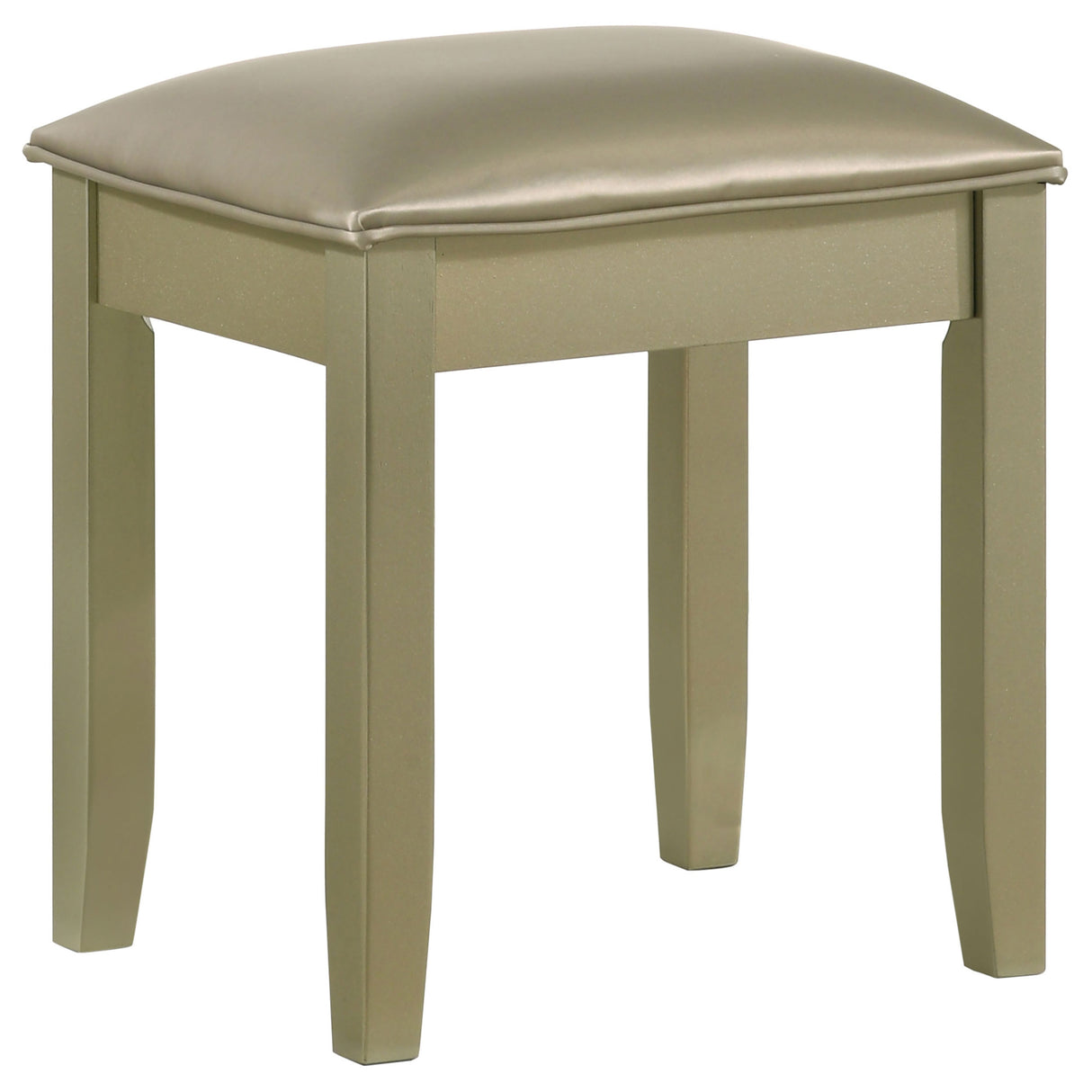 Vanity Stool - Beaumont Upholstered Vanity Stool Champagne Gold and Champagne