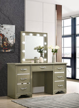 Beaumont 7 - drawer Vanity Desk with Lighting Mirror Champagne | Coaster | Home Elegance USA